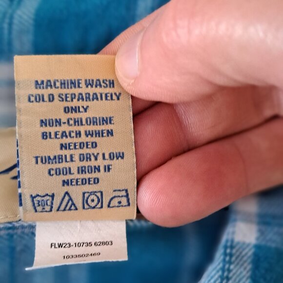 LARGE Flannel plaid button down tops, bundle of 3 - Picture 11 of 16